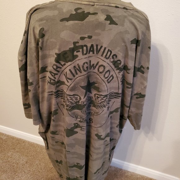 Harley Davidson camo style short sleeve T-shirt 100% cotton Size 2X. - Picture 7 of 14